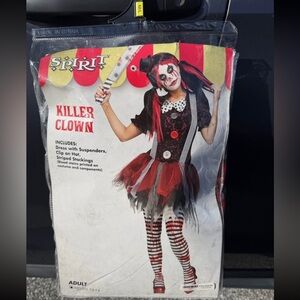 Spirit Killer Clown Costume for women/ teens-M/L